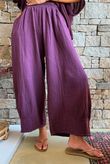 Santos Cushion Cotton Quirky Pant Aubergine?